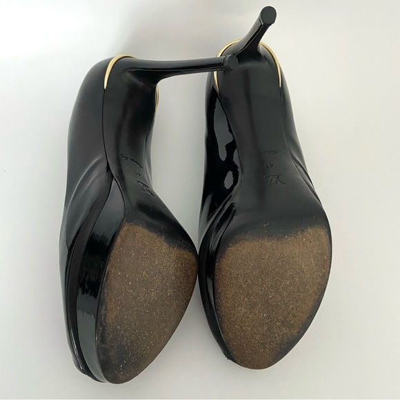 Louis Vuitton Black Patent Leather Peep Toe Platform High Heel Pumps Size 41 - Picture 15 of 16